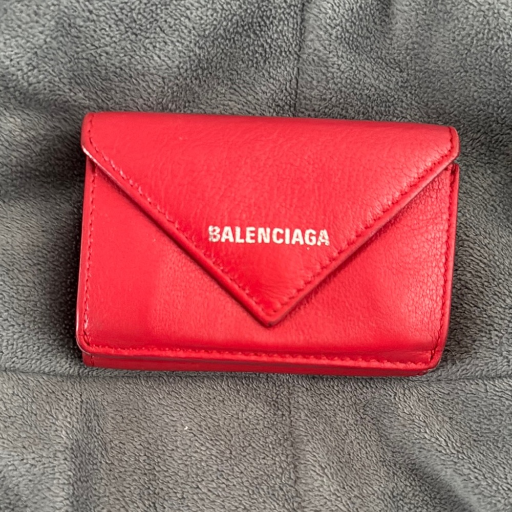 Balenciaga Red Mini Women's Wallet